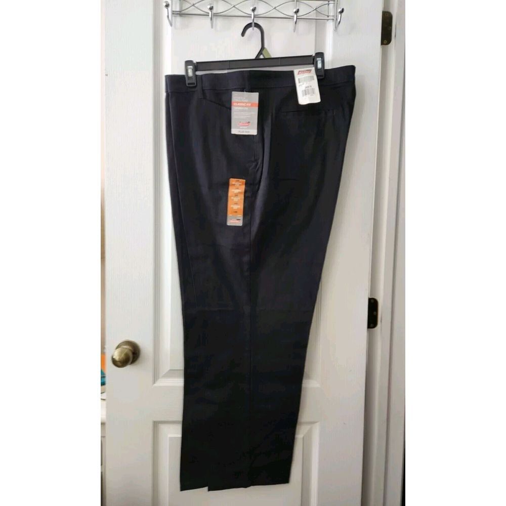 Dickies Women's Stretch Twill Pant Classic Tapered Leg Mid-Rise Black Size 24W R